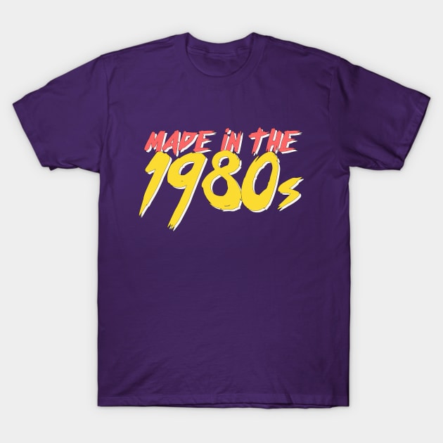 Made in the 1980s /// Retro Birthday Gift T-Shirt by DankFutura